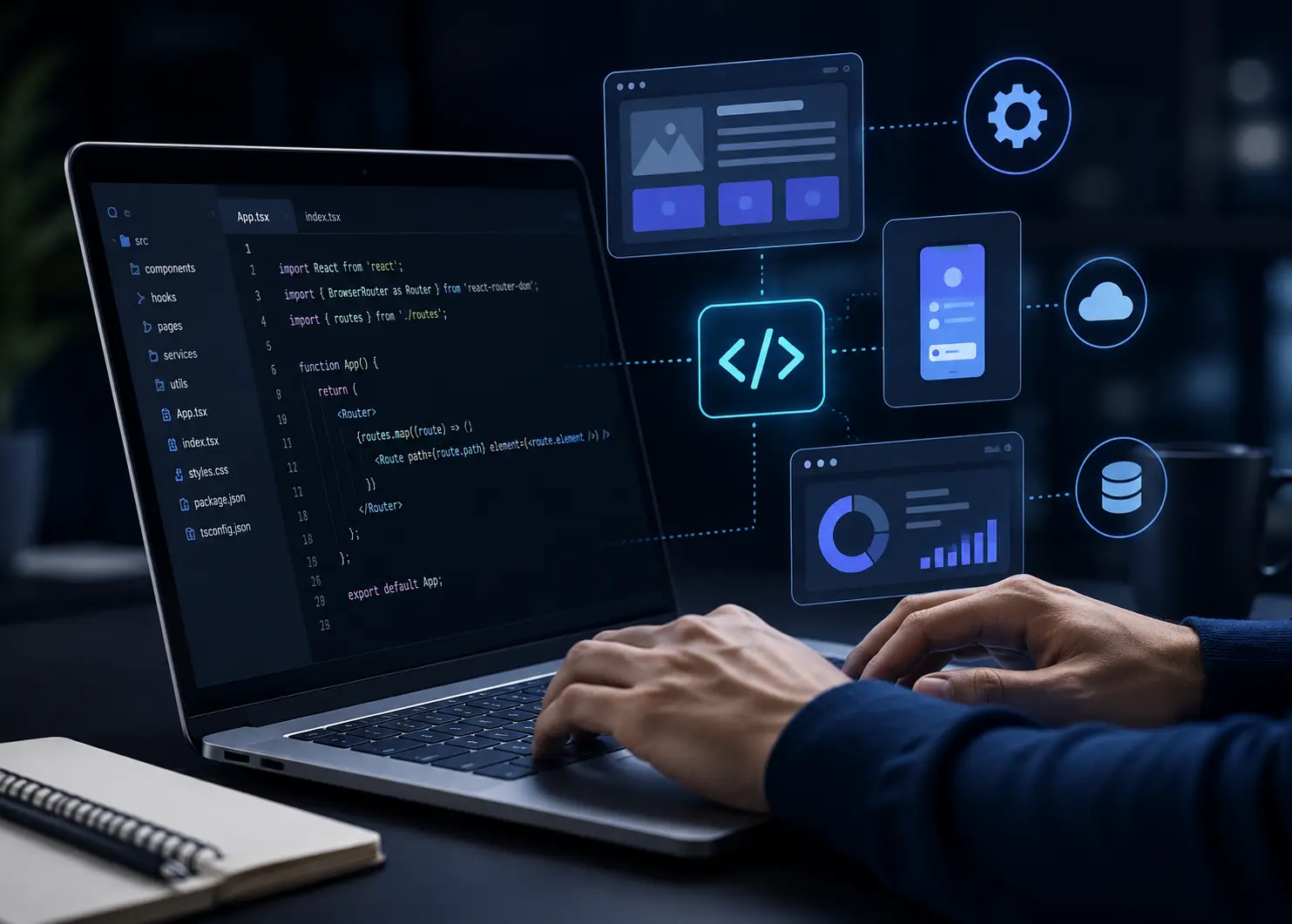 Software Development services Illustration