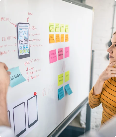 UI and UX design planning session
