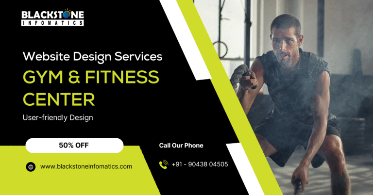 Fitness website design services in India, USA