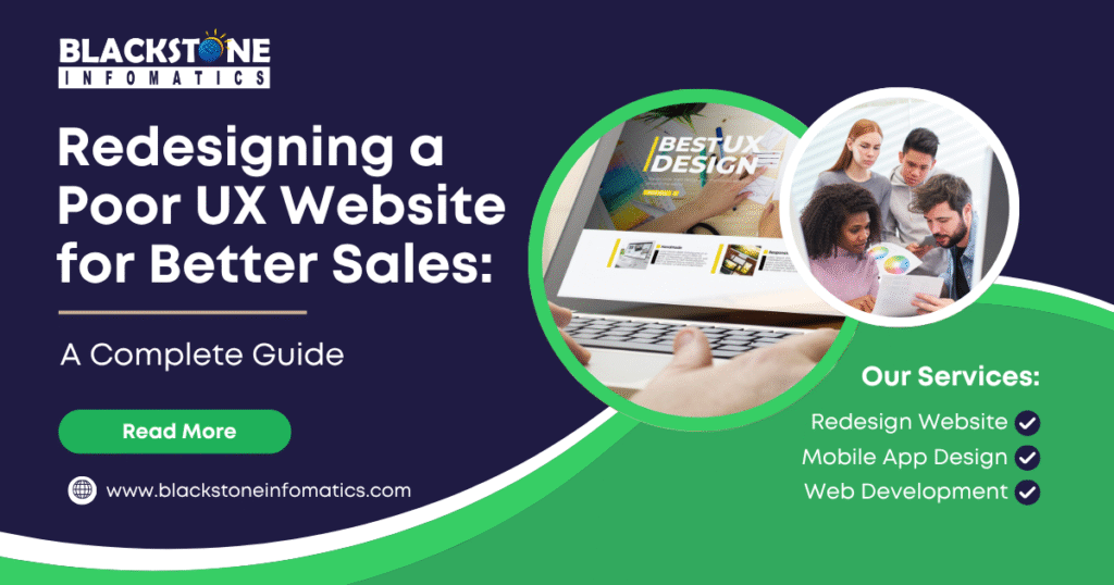 Before and after website UX redesign comparison