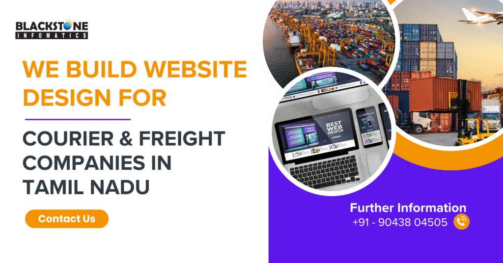 Courier website design Tamil Nadu, Freight company web development, logistics business website