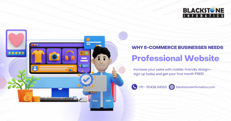 Professional e-commerce website design in India on laptop and mobile