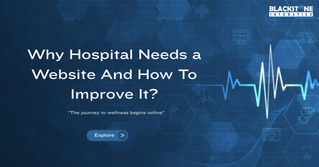 Doctor using hospital website to manage patient care digitally